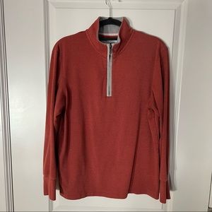 The Normal Brand mens quarter zip pullover sweatshirt | size medium